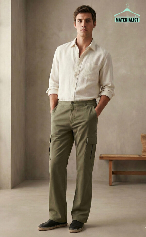 Men's Cargo Olive Green By Materialist